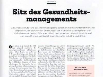 Sitz des Gesundheitsmanagements (Mittelpunkt I Das Magazin 03/16)